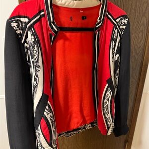 Red and Black Bomber Jacket